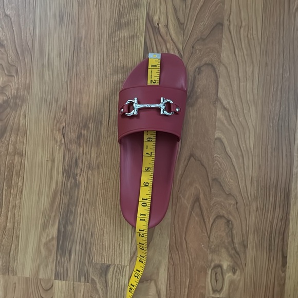Salvatore Ferragamo Red Groove Men Slides Sandals - Picture 10 of 11